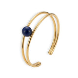 Imperial Lapis Lazuli Power Stone Cuff Bracelet