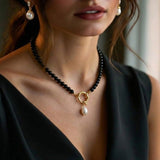 Guardian Stone & Pearl Talisman Necklace