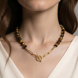 Imperial Tiger Eye Gold Necklace