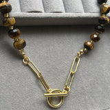 Imperial Tiger Eye Gold Necklace