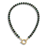 Lucky Emerald Gold Wish Necklace