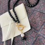 Shadow Keeper Black Onyx Stones Necklace