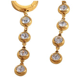 Tassel Hoop Zircon Earing