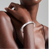 wildflower Stackable Silver Cuff Bracelet