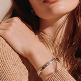 Everyday Minimalist Silver Cuff Bracelete
