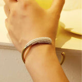 Luxury Open Cuff Bracelet Non-Tarnish waterproof