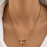 Horseshoe Lucky Charm Necklace