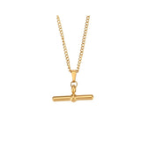 T Bar Pendant Necklace