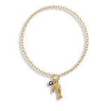 Fish and Nazar Charm Necklace