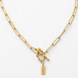 Paper Clip statement Necklace