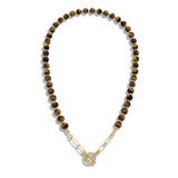 Imperial Tiger Eye Gold Necklace