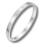 wildflower Stackable Silver Cuff Bracelet