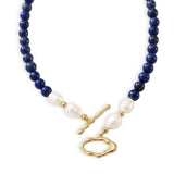 Lapis Lazuli and Freshwater pearl Necklace