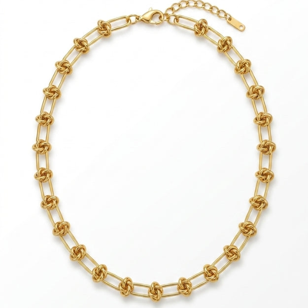 Timeless Knot Link Chain Necklace