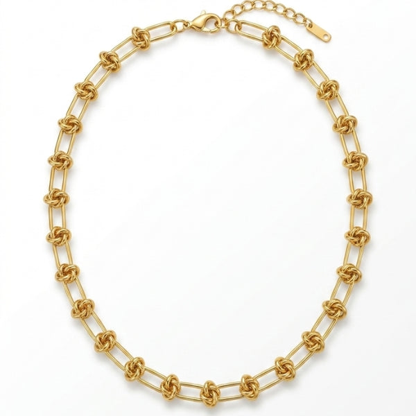 Timeless Knot Link Chain Necklace