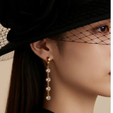 Tassel Hoop Zircon Earing