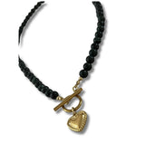 Emeral May Birthstone Heart Pendant Necklace