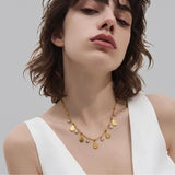 Aqua Aura Drop Necklace