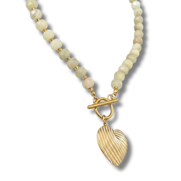 Moonlit Heart Necklace