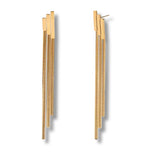Vertical Multi Layered Rod Earings Non-Tarnish