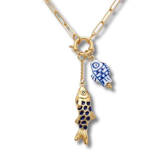 Ocean Fish Charm Necklace