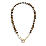 Imperial Tiger Eye Gold Necklace