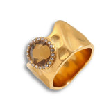 Gold chunky Diamond Ring