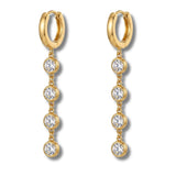 Tassel Hoop Zircon Earing