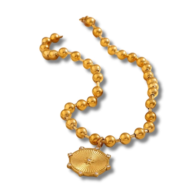 Statement North Star Pendant Necklace