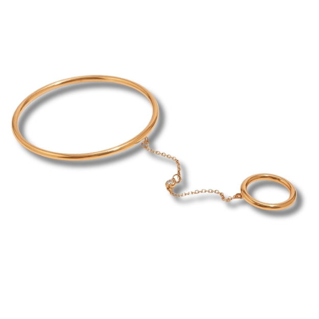 Chunky Chain Bracelet & Ring Combo