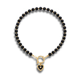 Devotion Stone Heart Pendant Necklace