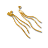 Vertical Multi Layered Rod Earings Non-Tarnish